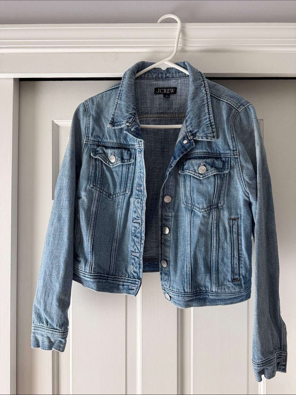 J. Crew Light Blue Denim Trucker Jacket - Women's